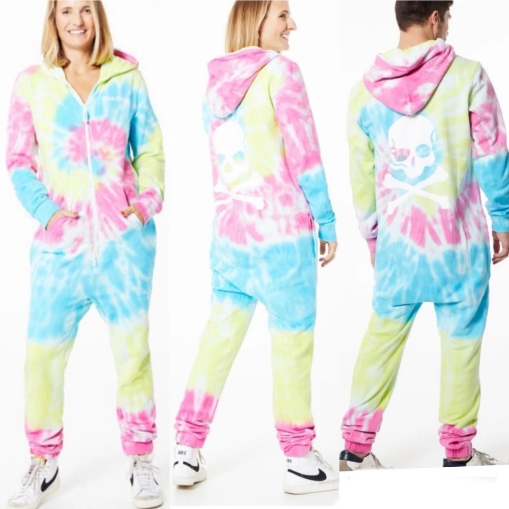 Soulcycle Tie Dye Zip Up One Piece